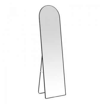 Καθρέπτης Plaza pakoworld αλουμίνιο σε μαύρη απόχρωση 40x28x150εκ