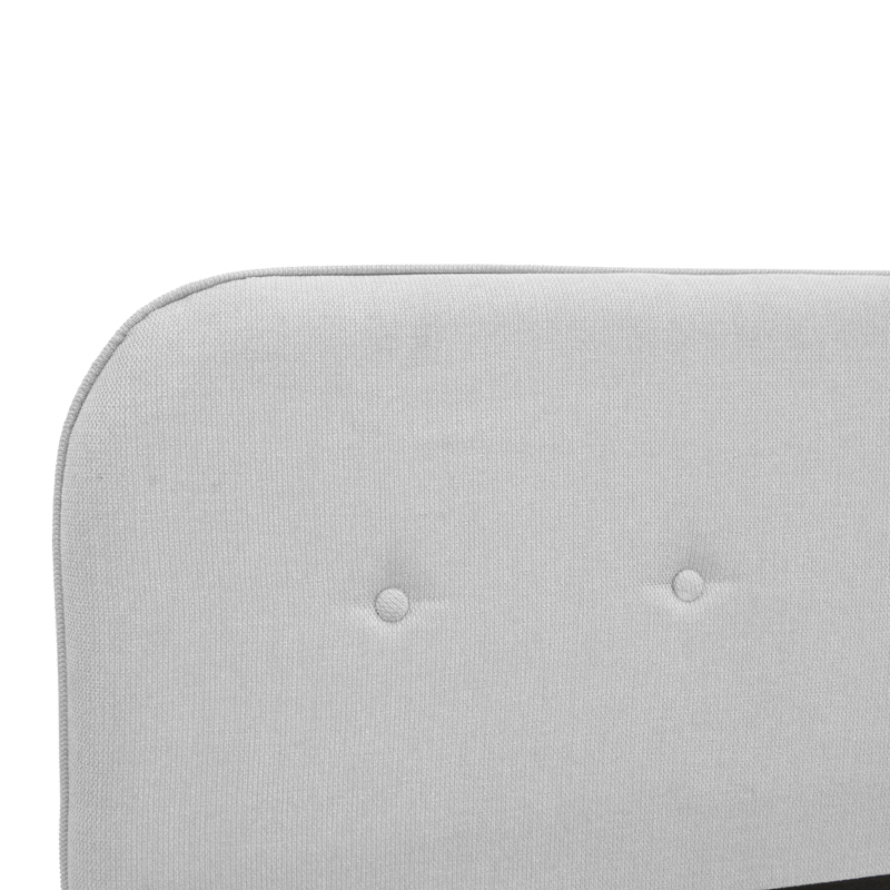 Κρεβάτι LumiLux pakoworld ύφασμα σε γκρι απόχρωση 160x200εκ