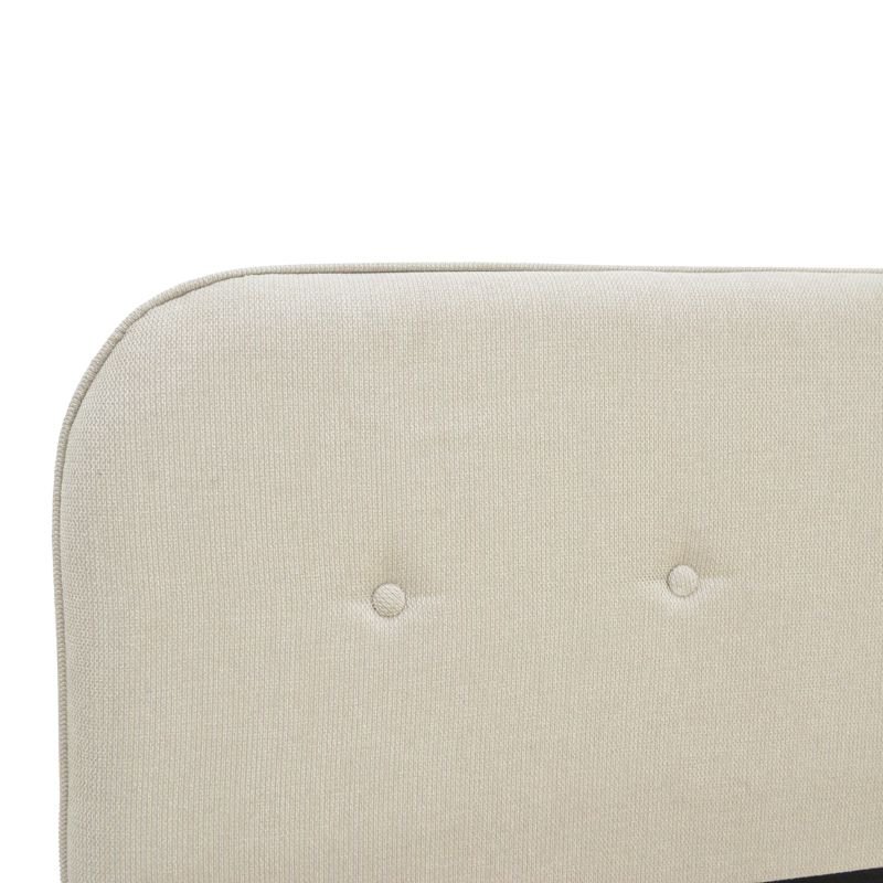 Κρεβάτι LumiLux pakoworld ύφασμα σε μπεζ απόχρωση 160x200εκ