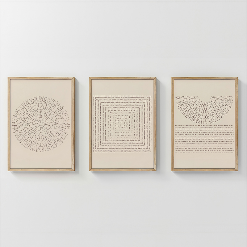 Πίνακας Fouldy  pakoworld τρίπτυχος με ψηφιακή εκτύπωση και πλαίσιο 33x1.5x48εκ