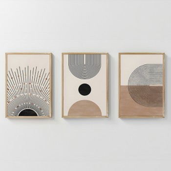 Πίνακας Lagon pakoworld τρίπτυχος με ψηφιακή εκτύπωση και πλαίσιο 33x1.5x48εκ