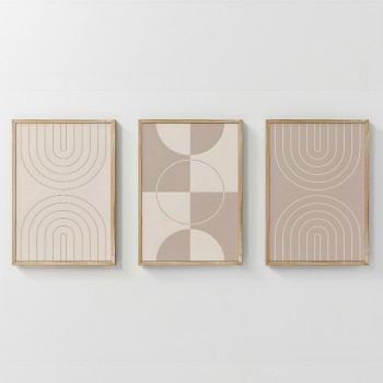 Πίνακας Zenzia  pakoworld τρίπτυχος με ψηφιακή εκτύπωση και πλαίσιο 33x1.5x48εκ