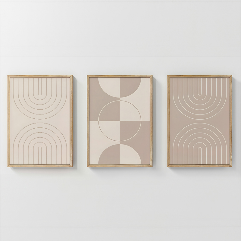 Πίνακας Zenzia  pakoworld τρίπτυχος με ψηφιακή εκτύπωση και πλαίσιο 33x1.5x48εκ