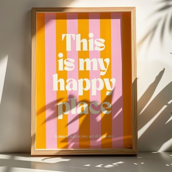 Πίνακας Happo pakoworld με ψηφιακή εκτύπωση και πλαίσιο 70x2x50εκ