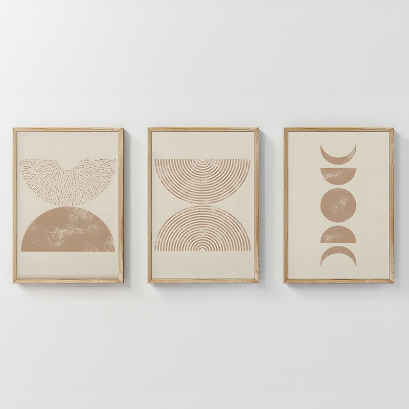 Πίνακας Klipen  pakoworld τρίπτυχος με ψηφιακή εκτύπωση και πλαίσιο 33x1.5x48εκ