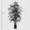 Διακοσμητικό φυτό σε γλάστρα Rhapis Palm Inart πράσινο Φ80x180εκ