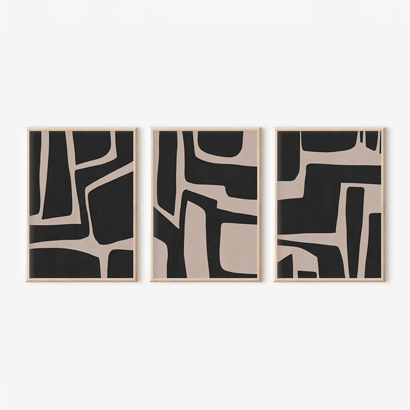 Πίνακας Jelenta  pakoworld τρίπτυχος με ψηφιακή εκτύπωση και πλαίσιο 33x1.5x48εκ