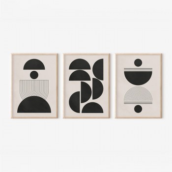 Πίνακας Sanxia  pakoworld τρίπτυχος με ψηφιακή εκτύπωση και πλαίσιο 33x1.5x48εκ