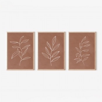 Πίνακας Drifer pakoworld τρίπτυχος με ψηφιακή εκτύπωση και πλαίσιο 33x1.5x48εκ