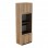 Ντουλάπα κουζίνας Rowan pakoworld σε ανθρακί-oak απόχρωση 60x42x182εκ