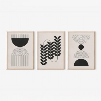 Πίνακας Vanta pakoworld τρίπτυχος με ψηφιακή εκτύπωση και πλαίσιο 33x1.5x48εκ