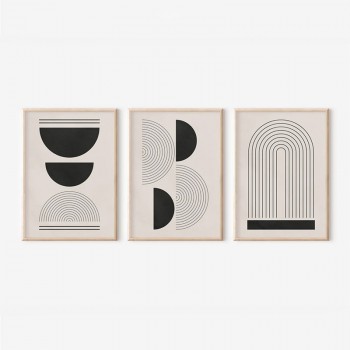 Πίνακας Nuvia pakoworld τρίπτυχος με ψηφιακή εκτύπωση και πλαίσιο 33x1.5x48εκ