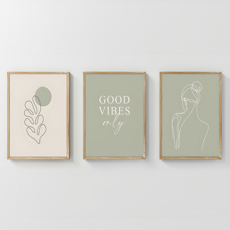 Πίνακας Veyra pakoworld τρίπτυχος με ψηφιακή εκτύπωση και πλαίσιο 33x1.5x48εκ