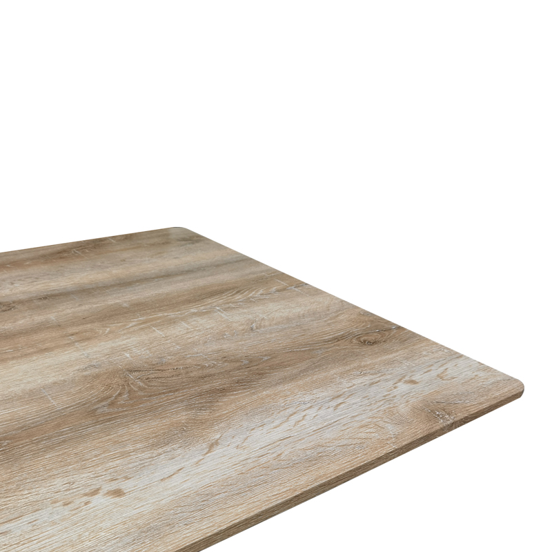 Τραπέζι Aragne pakoworld sonoma mdf με μαύρα μεταλλικά πόδια 160x90x75εκ