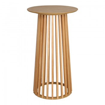 Τραπέζι μπαρ Domonic pakoworld mdf φυσικό Φ60x105εκ