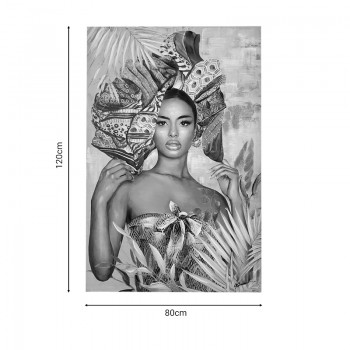 Πίνακας σε καμβά Jewler 3D Inart 80x3.5x120εκ