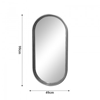 Καθρέπτης Olympon Inart χρυσό μέταλλο 49x5x99εκ