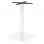 Βάση τραπεζιού bar Stofan pakoworld μεταλλική λευκή-μαύρη 45x45x108εκ