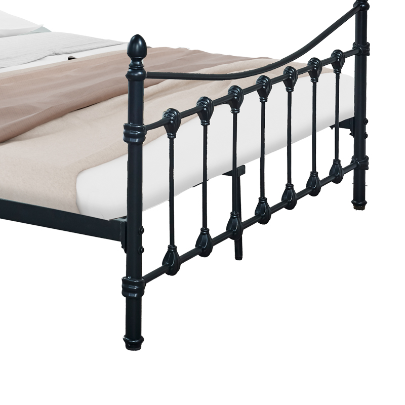 Κρεβάτι Beowulf pakoworld μαύρο μεταλλικό 140x190εκ