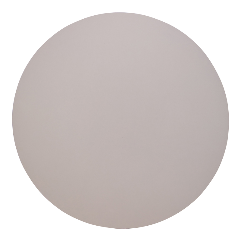 Τραπέζι Dammero pakoworld mdf σε cream απόχρωση με πόδι μαύρο μέταλλο Φ100x75εκ