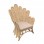 Πολυθρόνα Fragia Inart με μπεζ μαξιλάρι-φυσικό rattan 85x96x120εκ