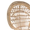 Πολυθρόνα Dorothy Inart με μπεζ μαξιλάρι-φυσικό rattan 115x53x147εκ