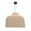 Φωτιστικό οροφής Ziquel Inart rattan σε φυσική απόχρωση Φ60x99εκ