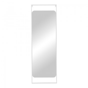 Καθρέπτης Piza pakoworld λευκό μέταλλο 45x2x140εκ