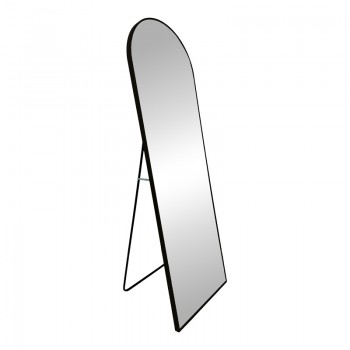 Καθρέπτης Lorens pakoworld μαύρο αλουμίνιο 46x40x150εκ