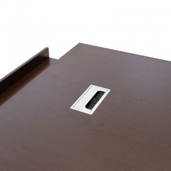 Γραφείο εργασίας επαγγελματικό Amazon pakoworld αριστερή γωνία χρώμα καρυδί 180x160x76εκ