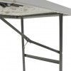 Τραπέζι catering Rodeo pakoworld πτυσσόμενο-βαλίτσα λευκό 122x60x74εκ