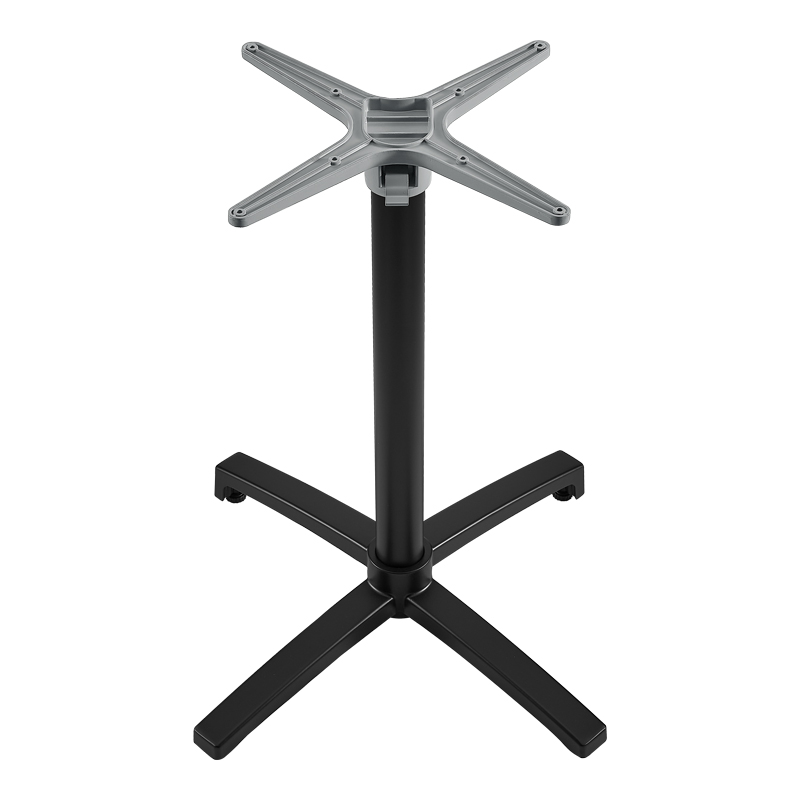 Βάση τραπεζιού Levo pakoworld μεταλλική σε μαύρη απόχρωση 69x69x73εκ