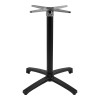 Βάση τραπεζιού Levo pakoworld μεταλλική σε μαύρη απόχρωση 69x69x73εκ