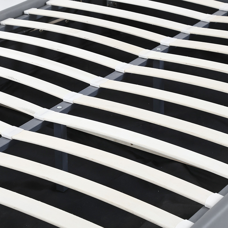 Κρεβάτι Circe pakoworld PU γκρι με αποθηκευτικό χώρο 150x200εκ