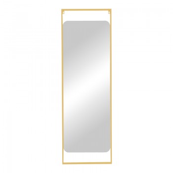 Καθρέπτης Piza pakoworld χρυσό μέταλλο 45x2x140εκ