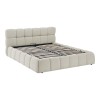 Κρεβάτι Jeby pakoworld ύφασμα σε κρεμ απόχρωση με αποθηκευτικό χώρο 160x200εκ