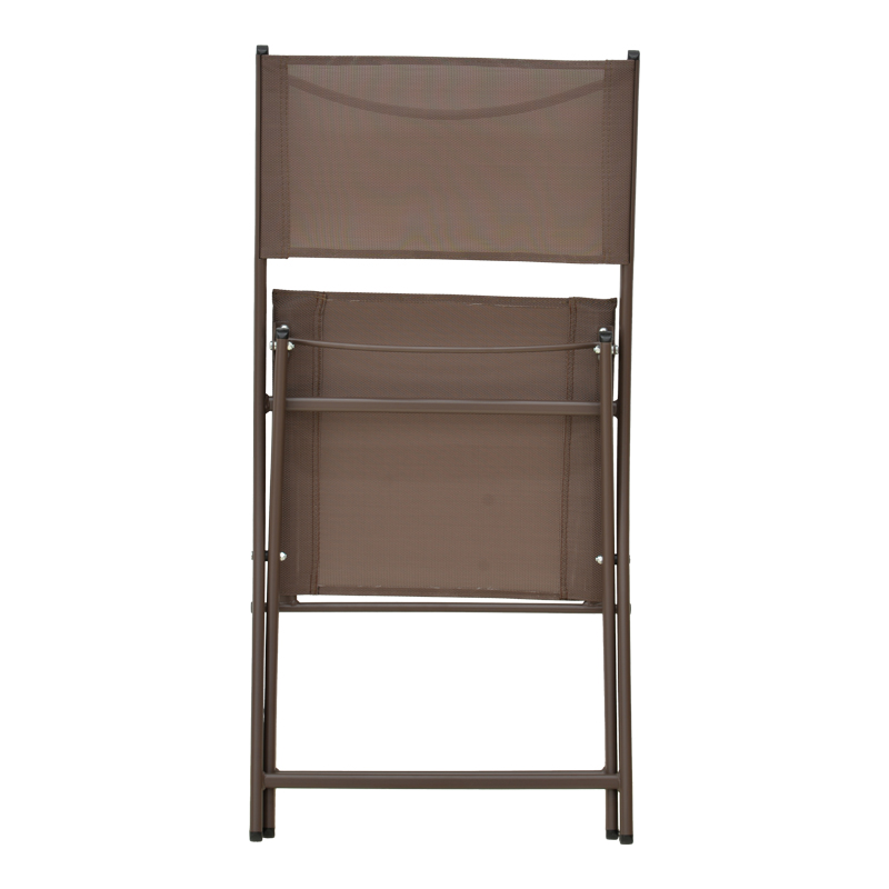 Καρέκλα Jeve pakoworld πτυσσόμενη σαμπανιζέ μέταλλο και textilene 46x51x81εκ