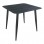 Τραπέζι Vista pakoworld αλουμίνιο σε μαύρη απόχρωση 80x80x72εκ
