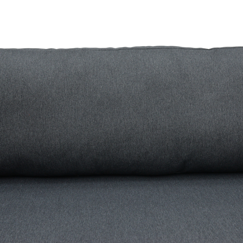 Καναπές διθέσιος Aurelio pakoworld μεταλλικός σε λευκή -μαξιλάρια σε ανθρακί απόχρωση 130x74x63εκ