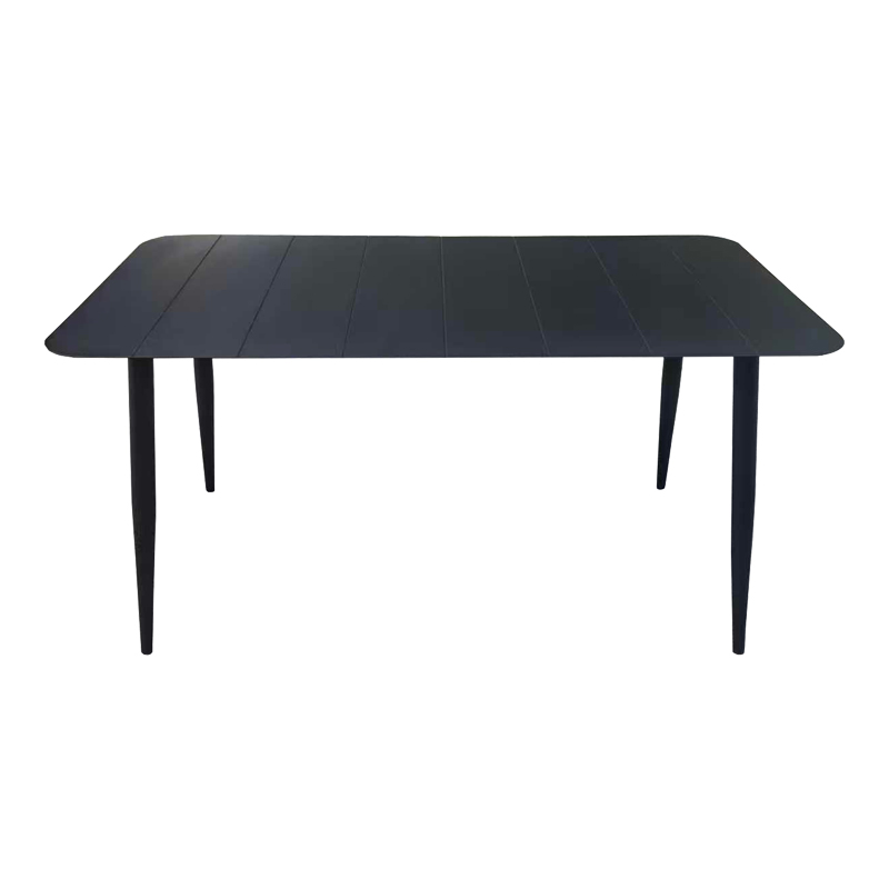 Τραπέζι Vista pakoworld αλουμίνιο σε μαύρη απόχρωση 150x80x72εκ
