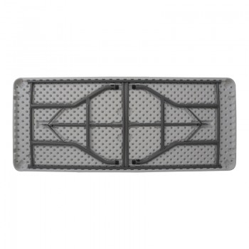 Τραπέζι catering-συνεδρίου Preventa pakoworld πτυσσόμενο-βαλίτσα λευκό μονοκόμματη επιφάνεια 180x74x74εκ