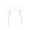 Τραπέζι Vista pakoworld αλουμίνιο σε λευκή απόχρωση 120x70x72εκ