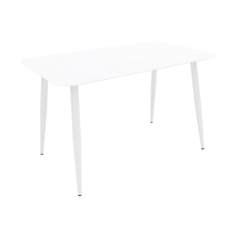 Τραπέζι Vista pakoworld αλουμίνιο σε λευκή απόχρωση 120x70x72εκ