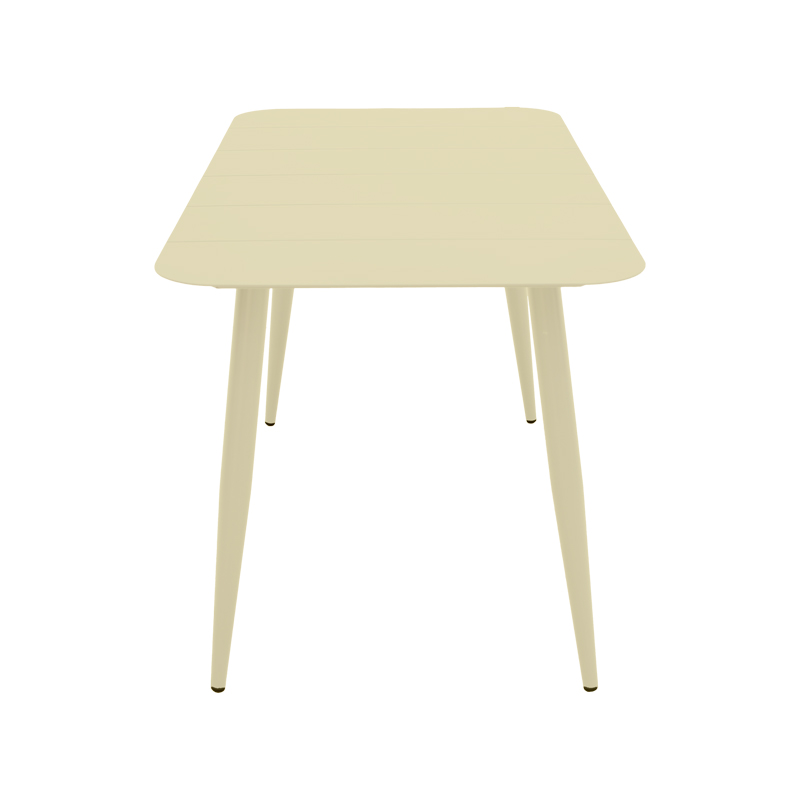 Τραπέζι Vista pakoworld αλουμίνιο σε σαμπανί απόχρωση 120x70x72εκ