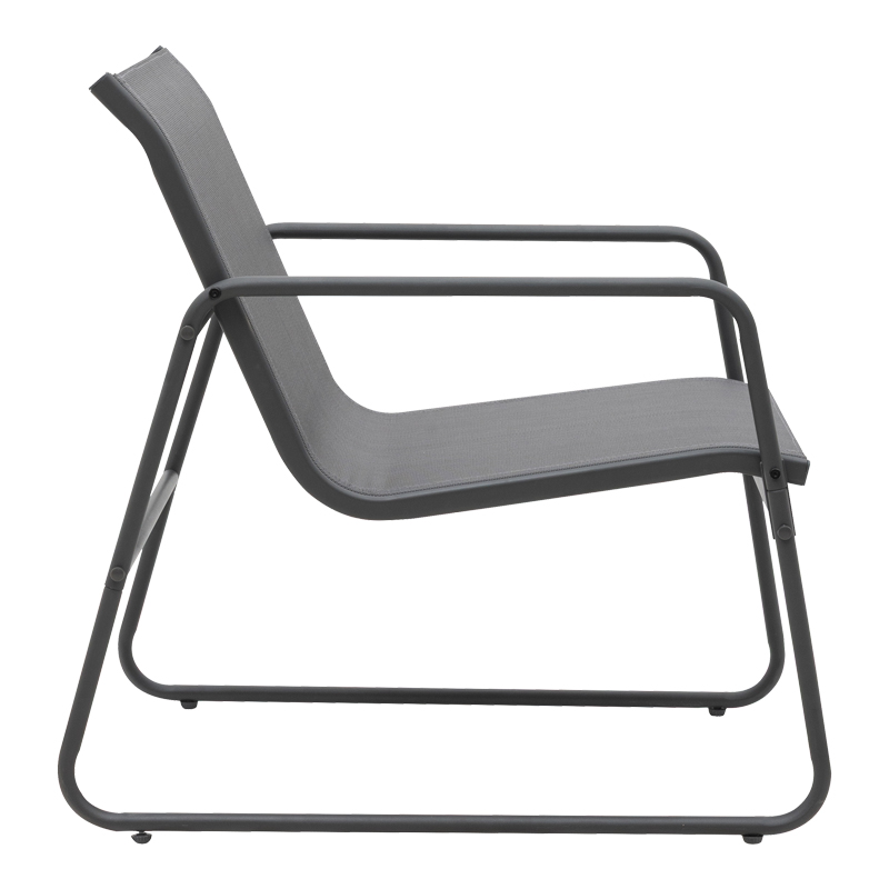 Σαλόνι εξωτερικού χώρου Veranda textilene-μέταλλο σε ανθρακί απόχρωση