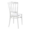 Καρέκλα Napoleon pakoworld pp λευκή 38,5x46,5x89εκ
