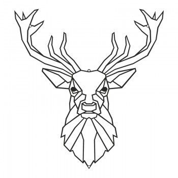 Διακοσμητικό τοίχου Stagio pakooworld μαύρο μεταλλικό 40x0,15x40εκ