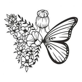 Διακοσμητικό τοίχου Terfia pakooworld μαύρο μεταλλικό 60x0,15x60εκ