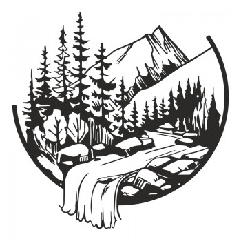 Διακοσμητικό τοίχου Mordio pakooworld μαύρο μεταλλικό Φ60x0,15εκ