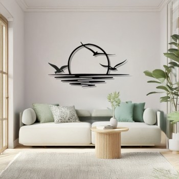 Διακοσμητικό τοίχου Kenfio pakooworld μαύρο μεταλλικό 60x0,15x40εκ